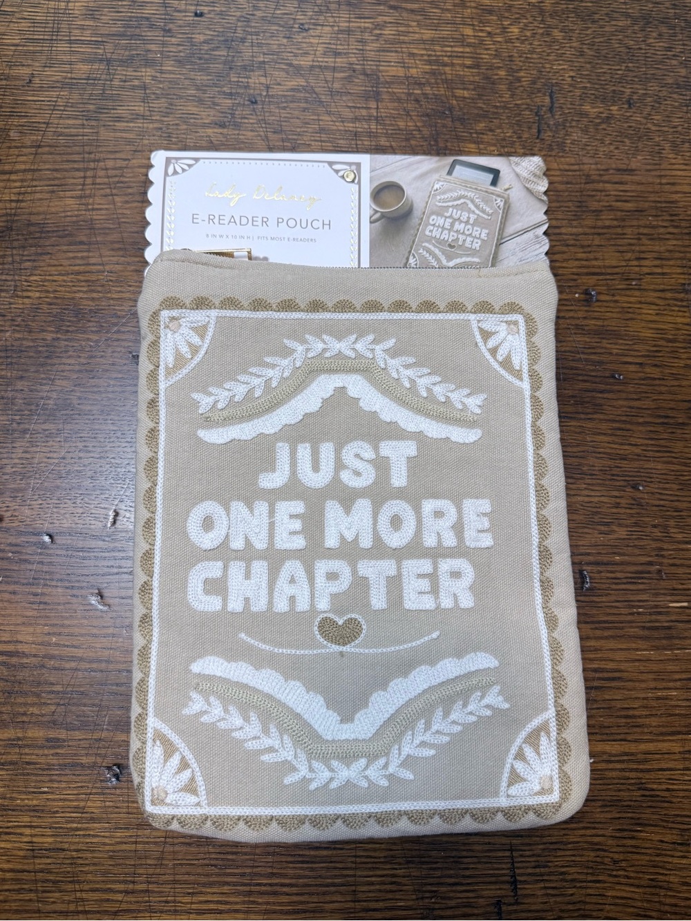 Lady Delaney E-Reader "Just One More Chapter" Pouch | NWT